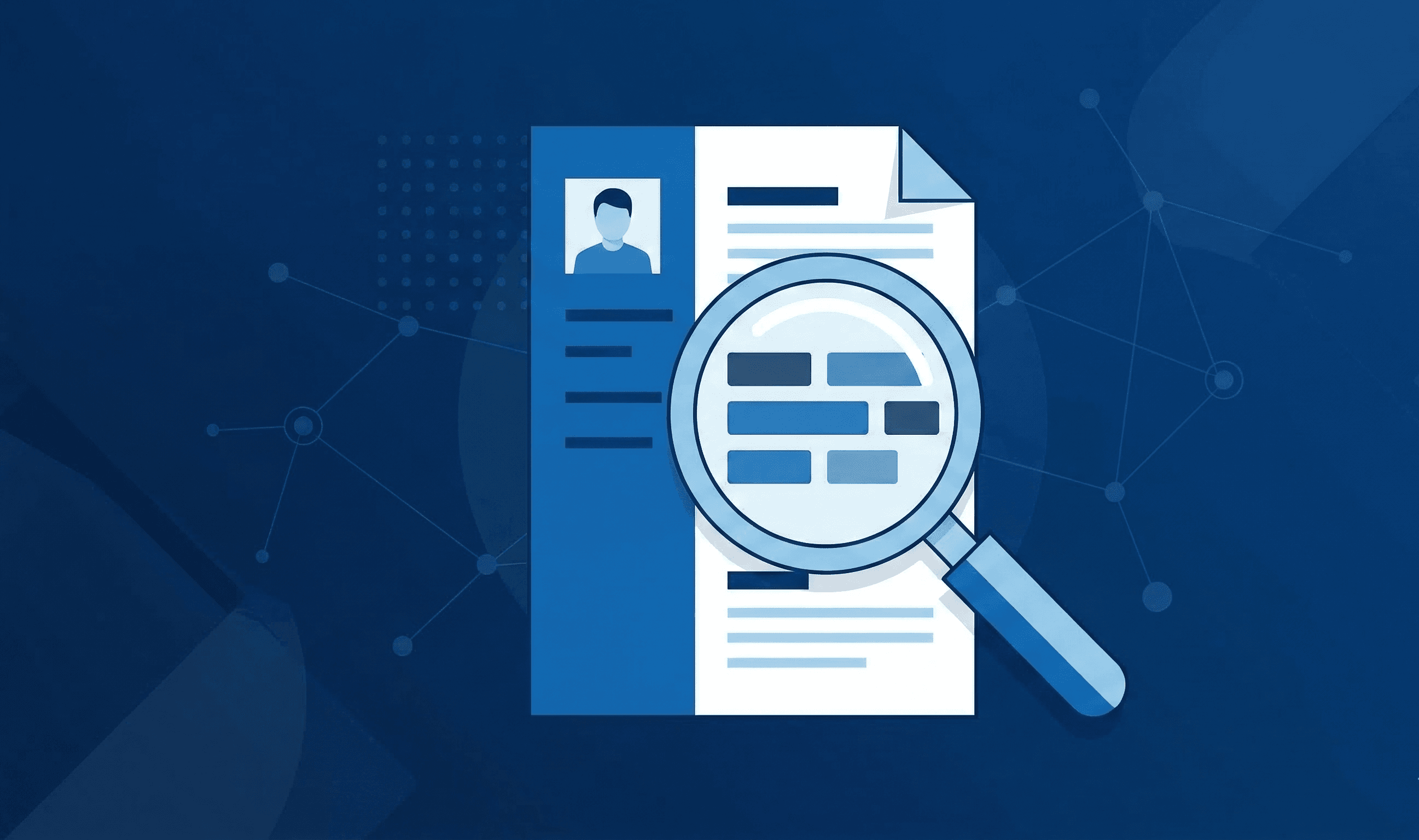 ATS resume keywords highlighted on a resume document being scanned by an applicant tracking system