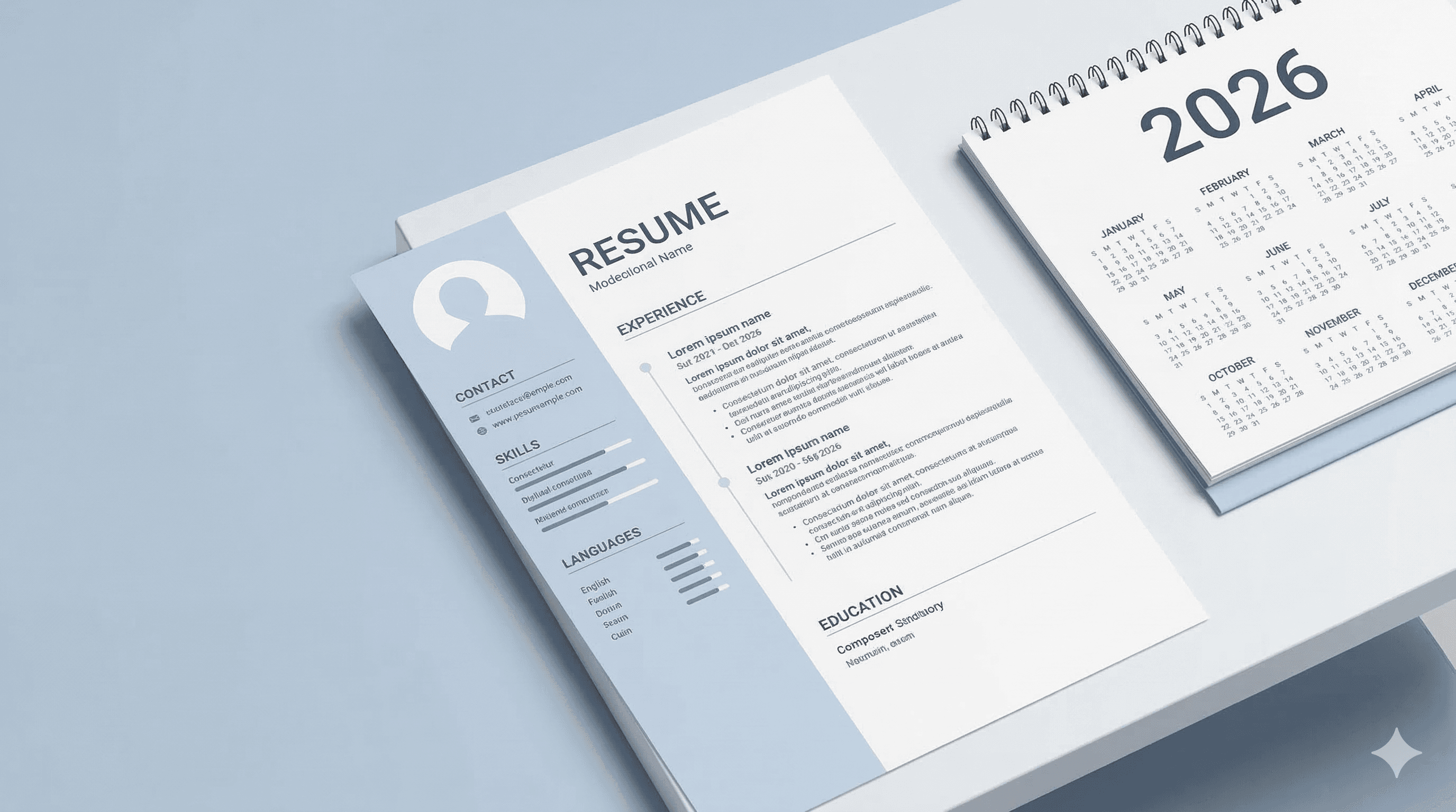 Modern 2026 resume document on clean desk representing updated resume tips for 2026