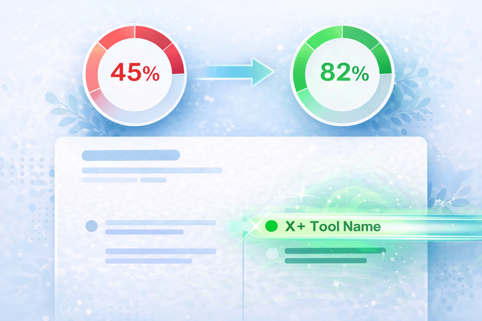ATS score improving from 45 percent to 82 percent after resume optimisation with keyword fixes