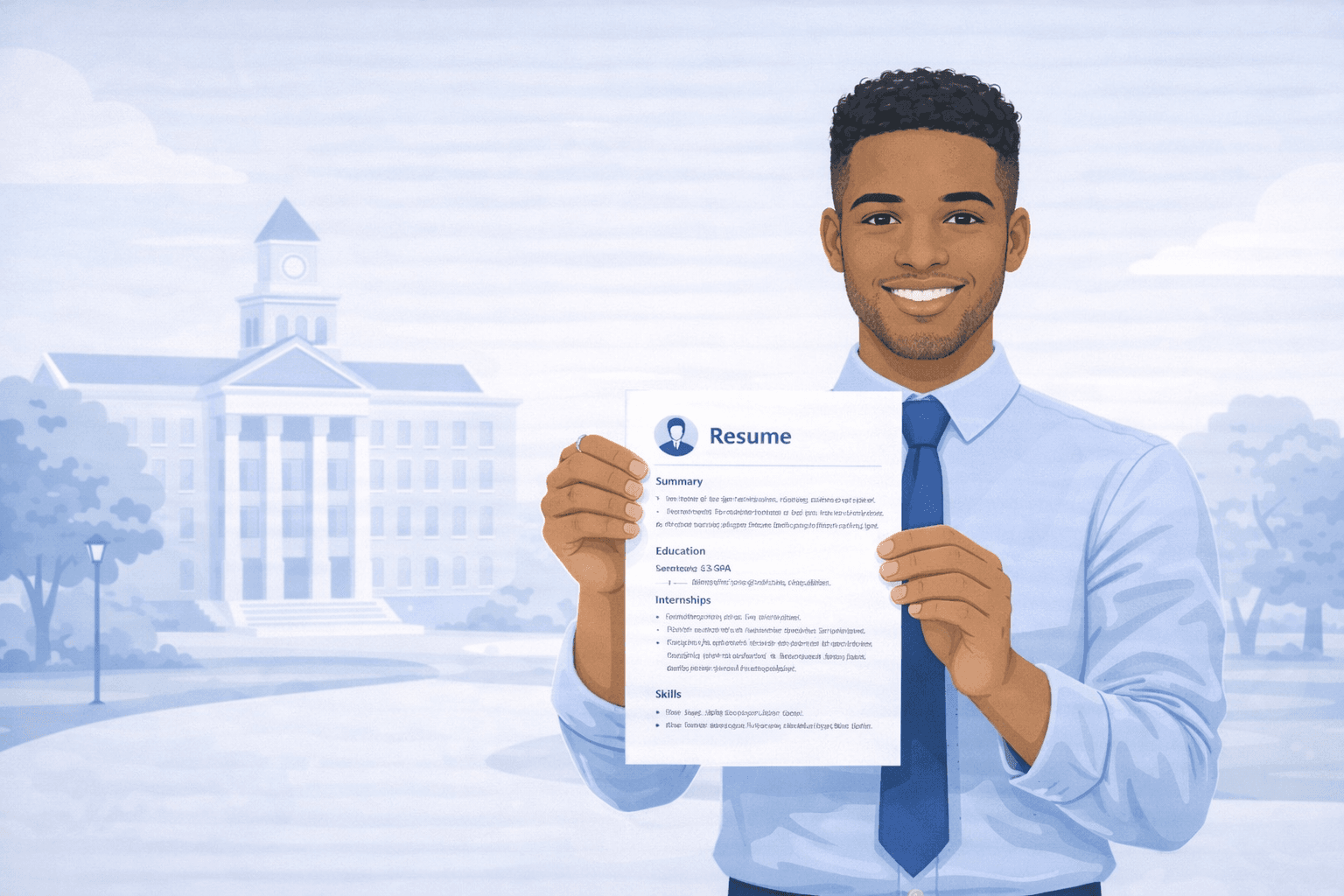 Fresh graduate with ATS-optimised one-page resume showing the correct format for freshers to get shortlisted in 2026