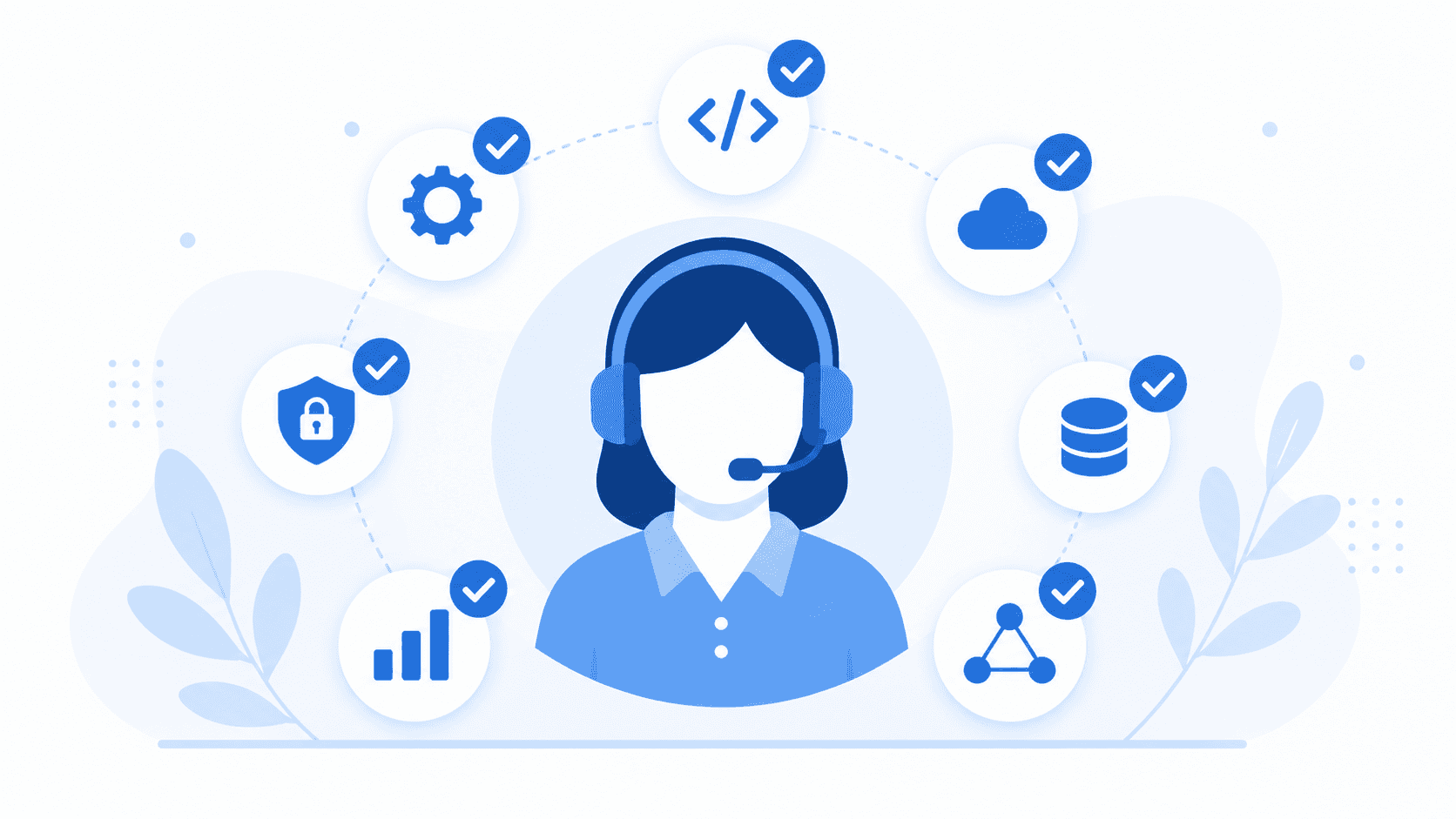 ATS resume keywords for customer service positions with matching system icons