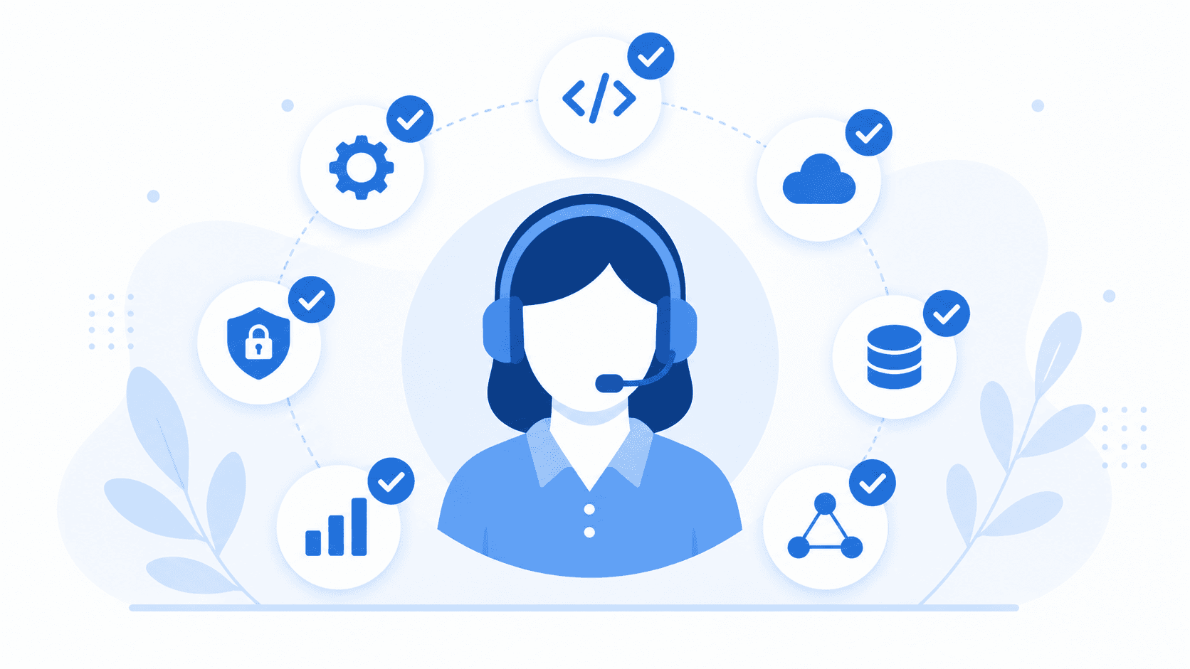 ATS resume keywords for customer service positions with matching system icons